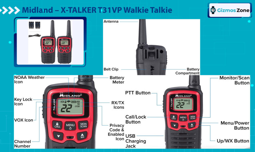 Midland - X-TALKER T31VP Walkie Talkie