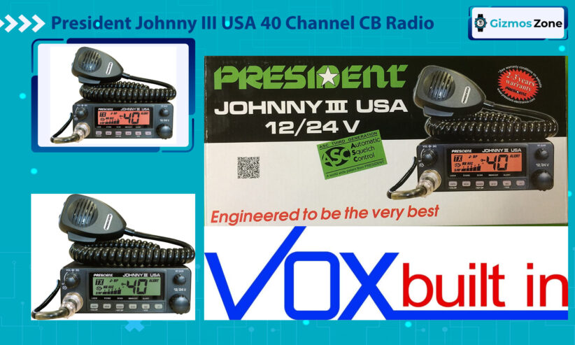 President Johnny III USA 40 Channel CB Radio
