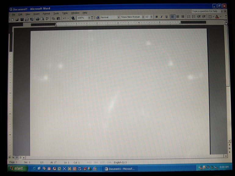 How to Remove White Spot on Laptop Screen?