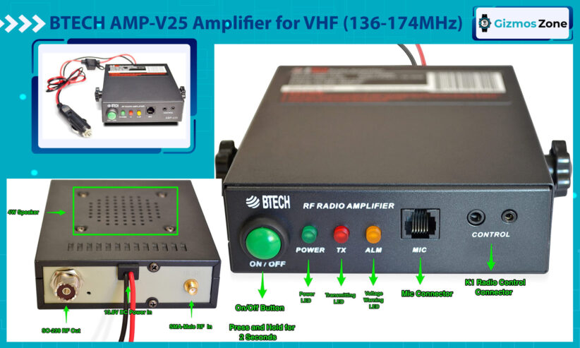 BTECH AMP-V25 Amplifier for VHF