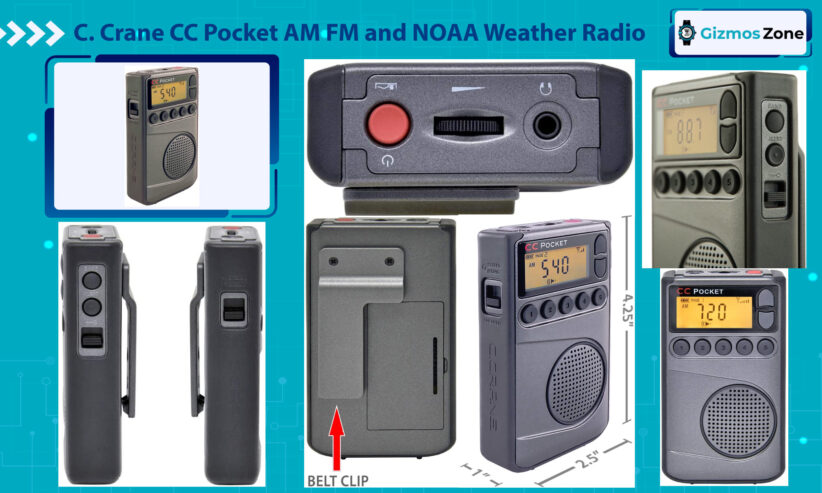 C. Crane CC Pocket AM FM and NOAA Weather Radio