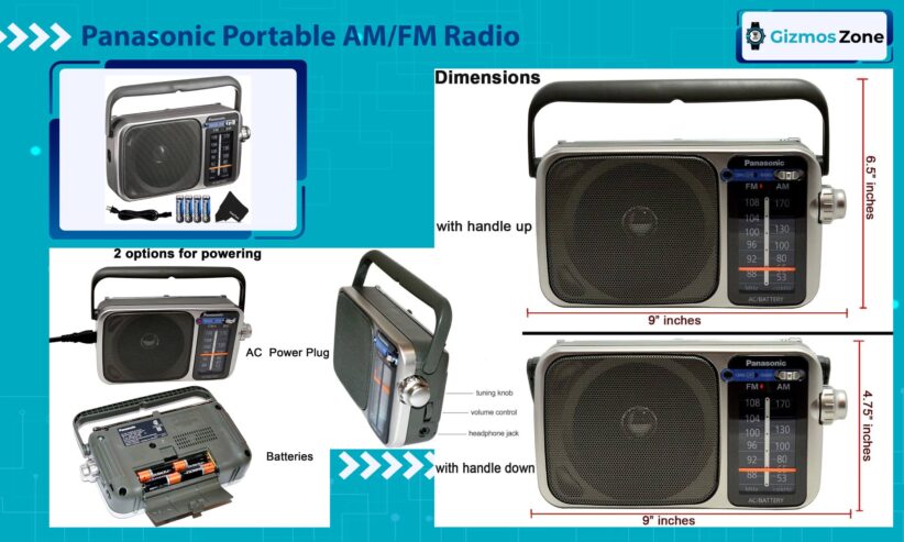 Panasonic Portable AM/FM Radio with Great Reception