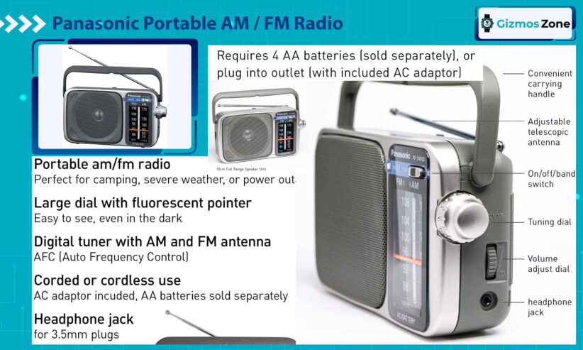 Panasonic RF-2400D AM : FM Radio