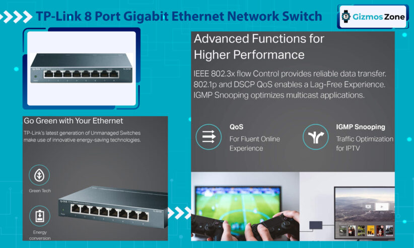 TP-Link 8 Port Gigabit Ethernet Network Switches