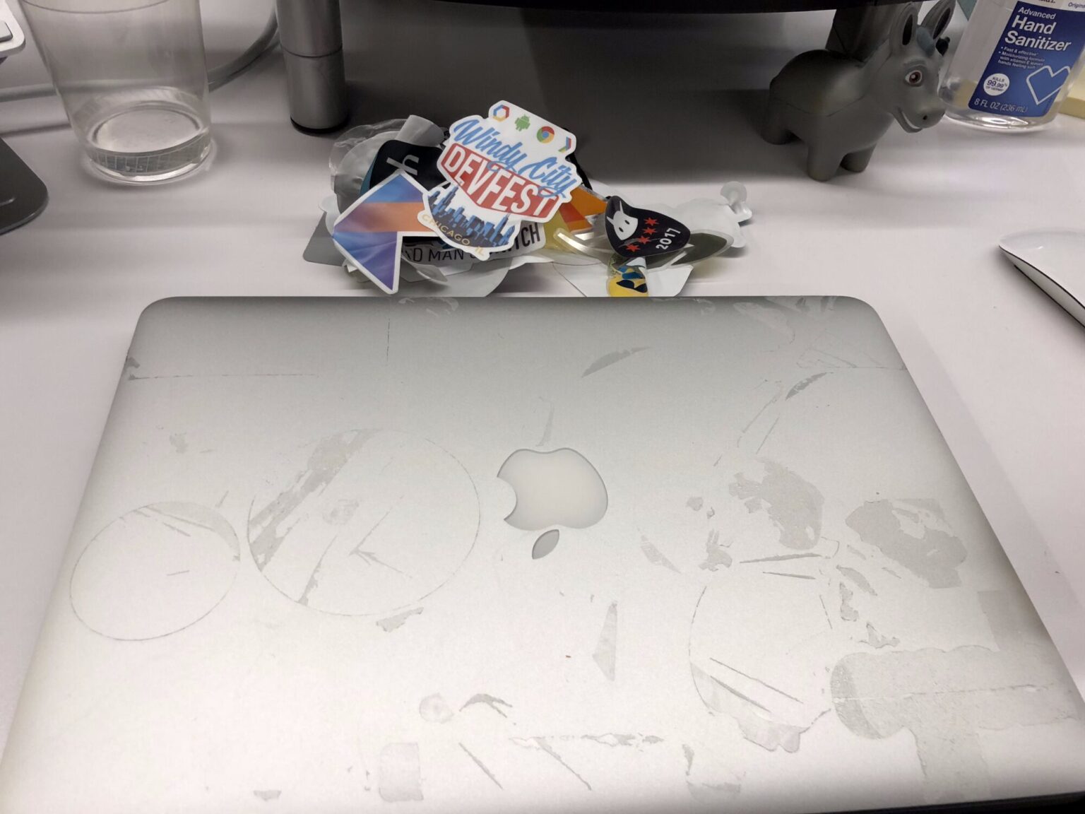 How to Remove Laptop Stickers without Damaging Them? Gizmos Zone