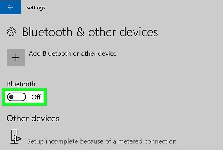 choose your Bluetooth device