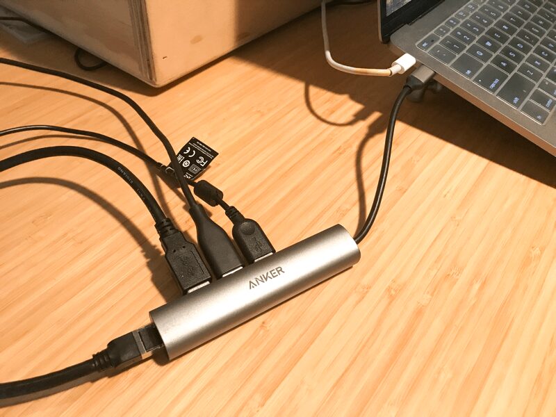 connected via USB cable