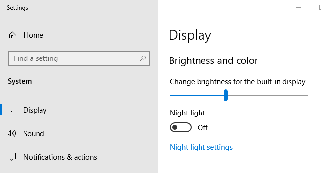 drag to lower down or higher the brightness level