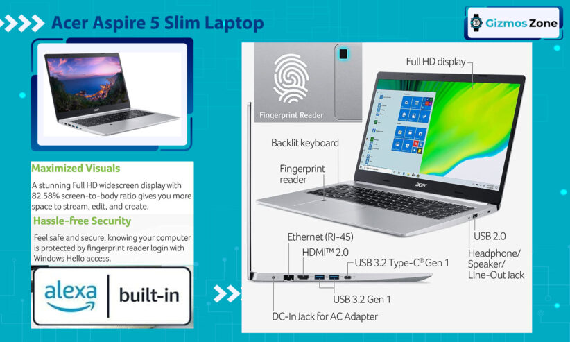 2022 Acer Aspire 5 Slim Laptop