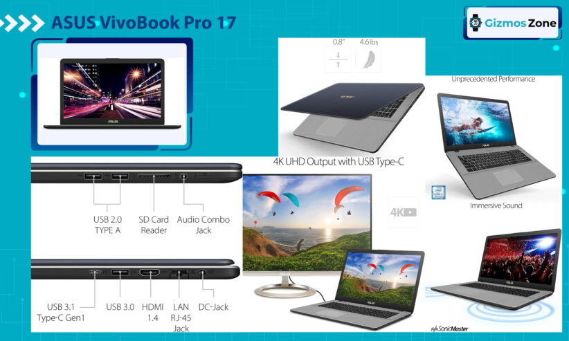 ASUS VivoBook Pro 17 Thin and Portable Laptop