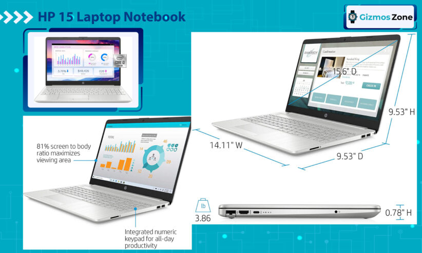 HP 15 Budget Laptop Notebook