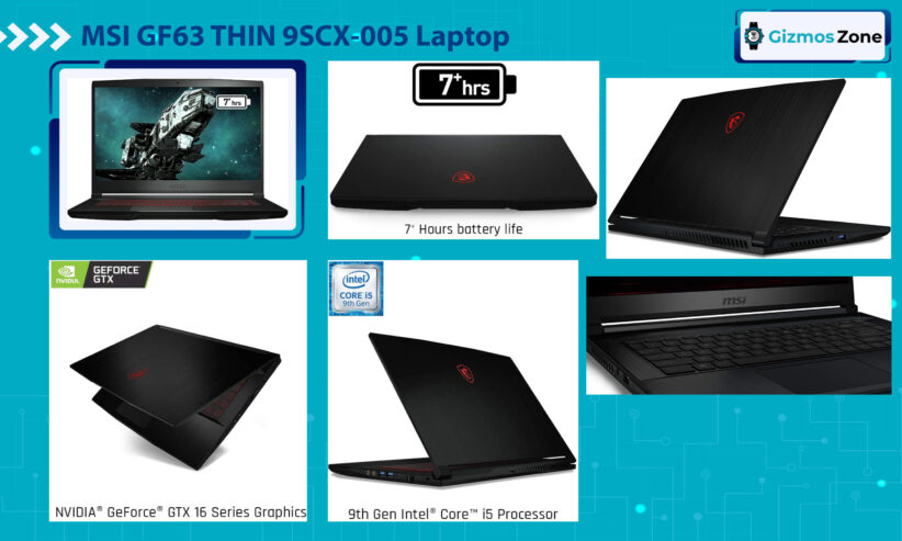 MSI GF63 Thin 9SCX-005 15. 6" FHD Gaming Laptop