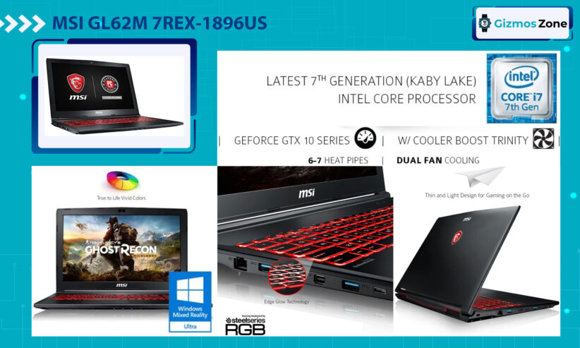 MSI GL62M 7REX-1896US 15.6 Full HD Gaming Laptop