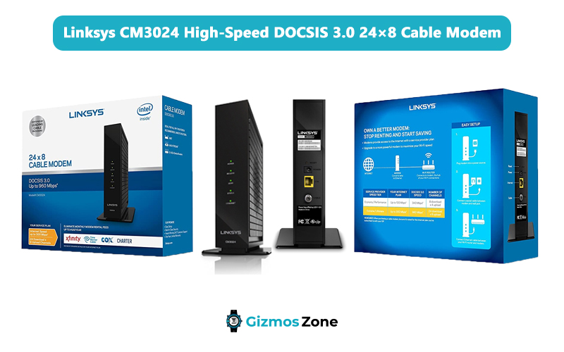 Linksys CM3024 High-Speed DOCSIS 3.0 24×8 Cable Modem