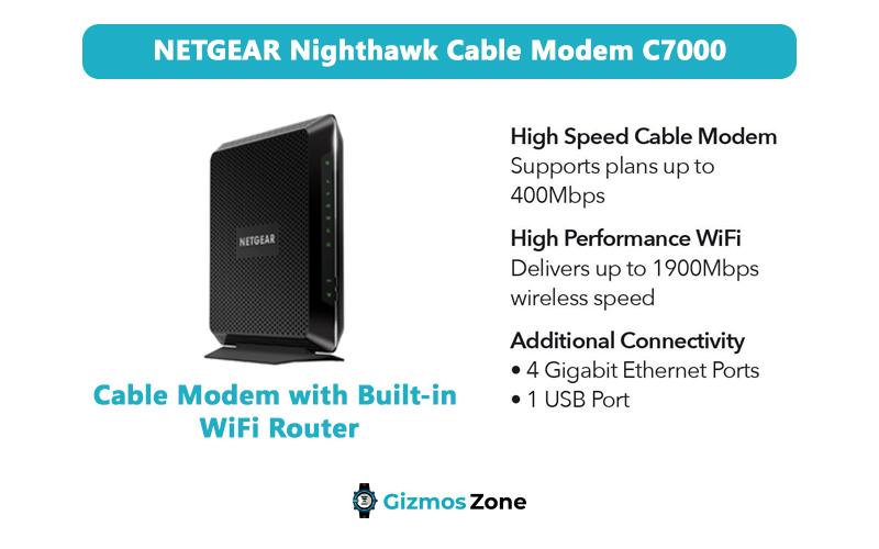 NETGEAR Nighthawk Cable Modem C7000