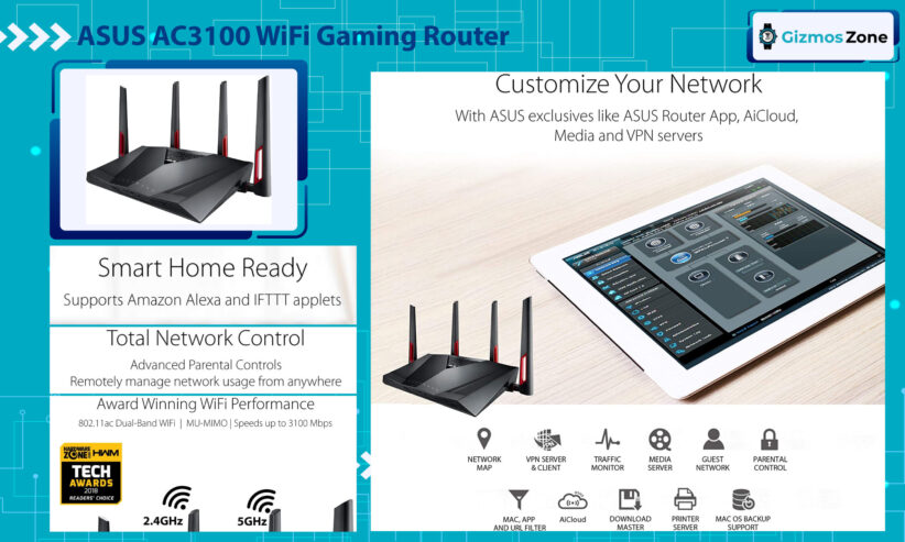 ASUS AC3100 WiFi Gaming Router