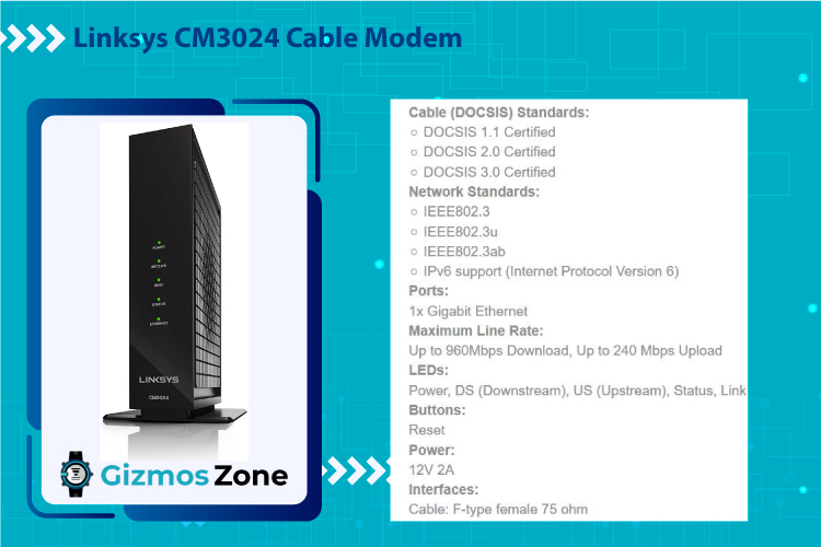 Linksys CM3024 Cable Modem