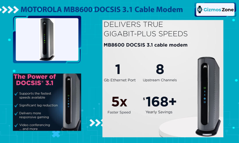 MOTOROLA MB8600 DOCSIS 3.1 Cable Modem