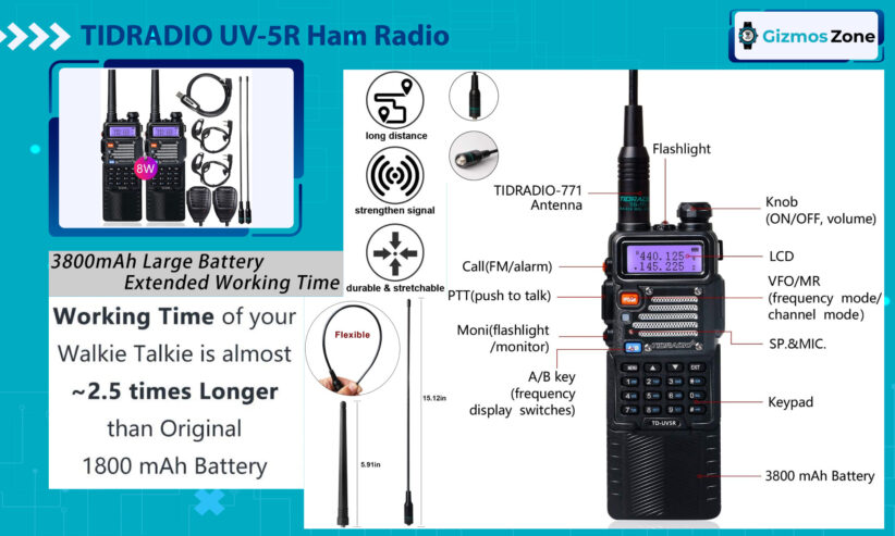 TIDRADIO UV-5R Ham Radio