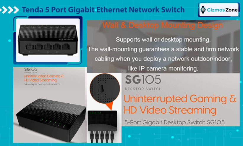 Tenda 5 Port Gigabit Network Switch